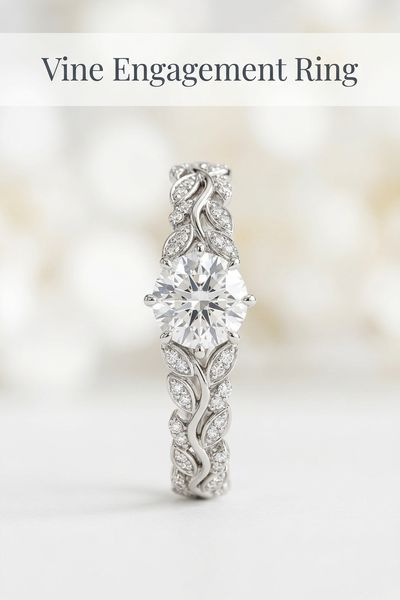 vine engagement ring