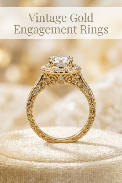 vintage gold engagement rings