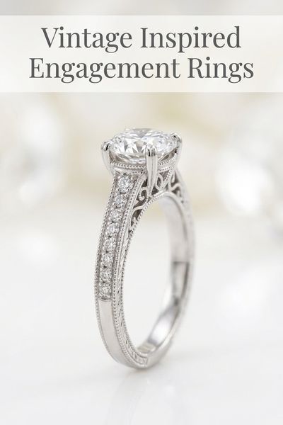 vintage inspired engagement rings