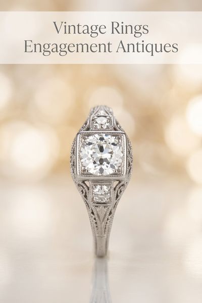 vintage rings engagement antiques