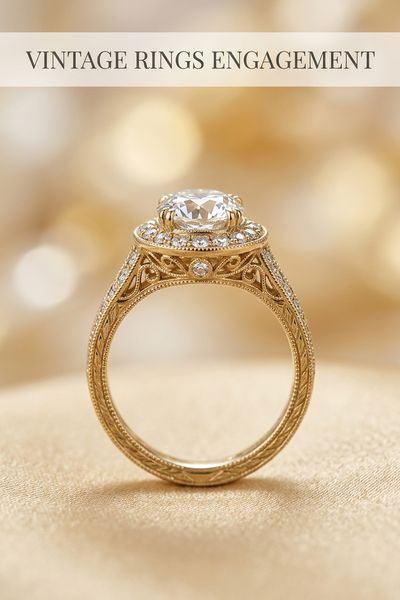 vintage rings engagement
