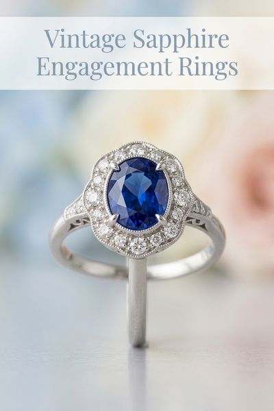 vintage sapphire engagement rings