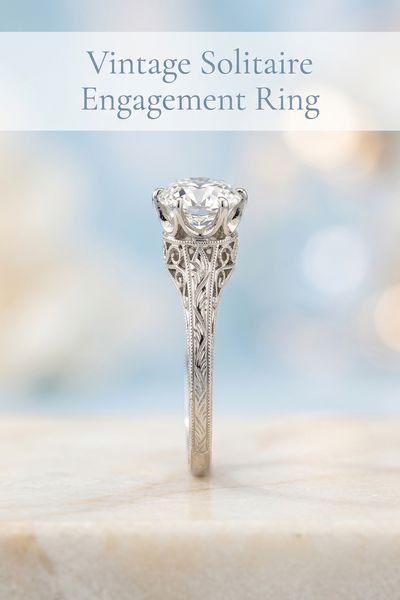 vintage solitaire engagement ring