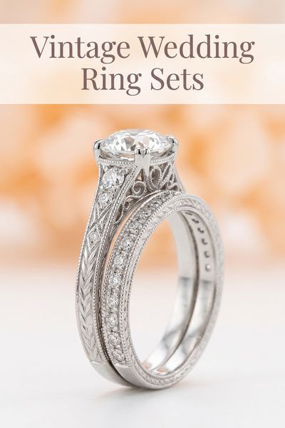 vintage wedding ring sets