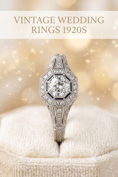 vintage wedding rings 1920s