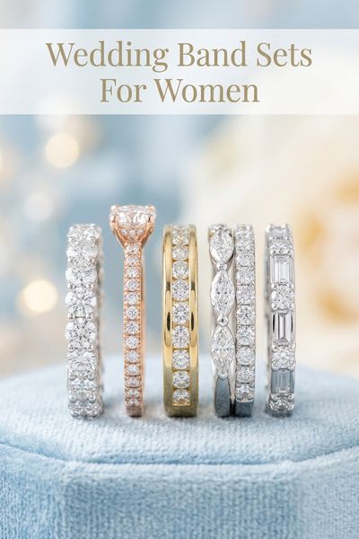 wedding band sets for women