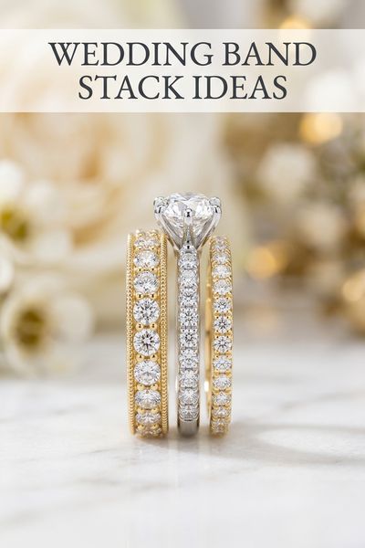 wedding band stack ideas