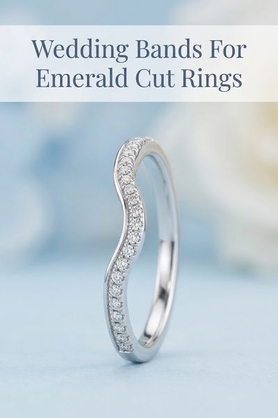 wedding bands for emerald cut rings
