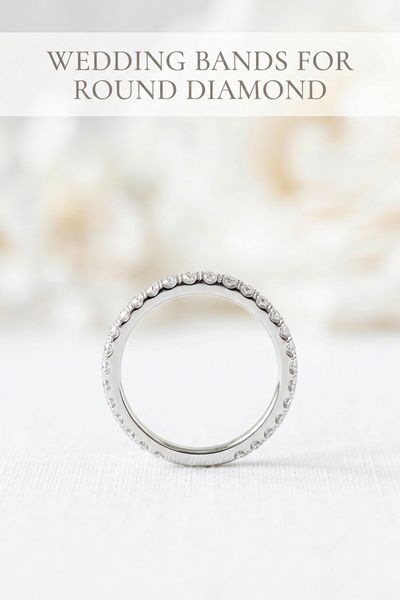 wedding bands for round diamond