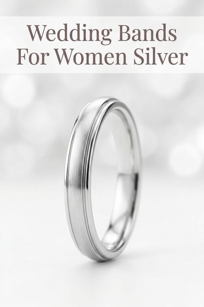 wedding bands for women silver