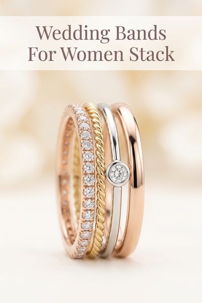 wedding bands for women stack