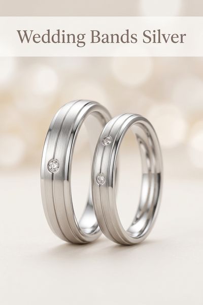 wedding bands silver