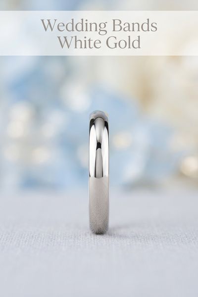 wedding bands white gold