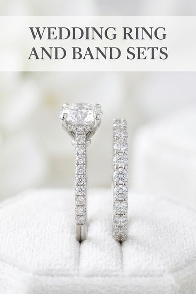wedding ring and band sets