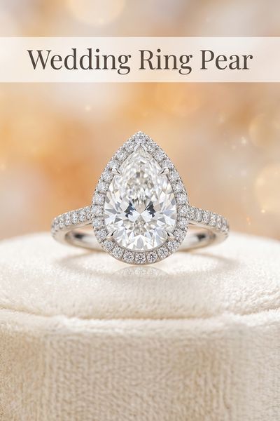 wedding ring pear