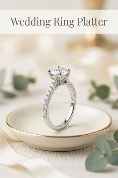 wedding ring platter