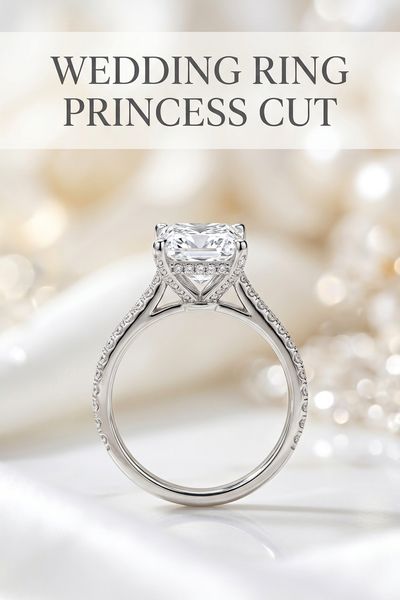 wedding ring princess cut