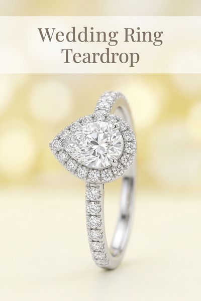 wedding ring teardrop