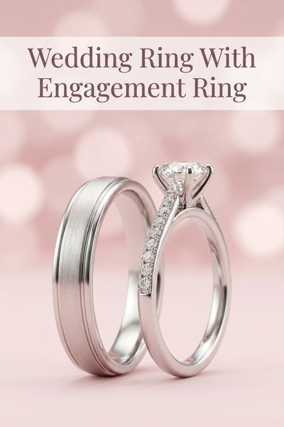wedding ring with engagement ring
