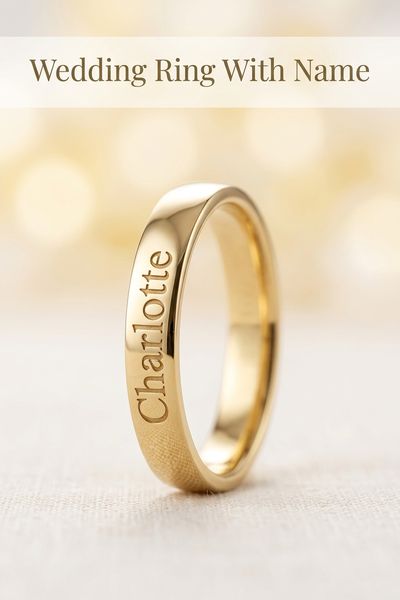 wedding ring with name