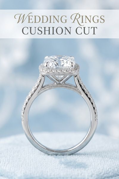 wedding rings cushion cut