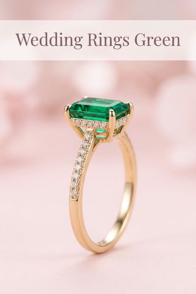 wedding rings green