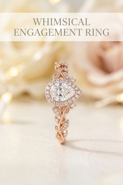 whimsical engagement ring