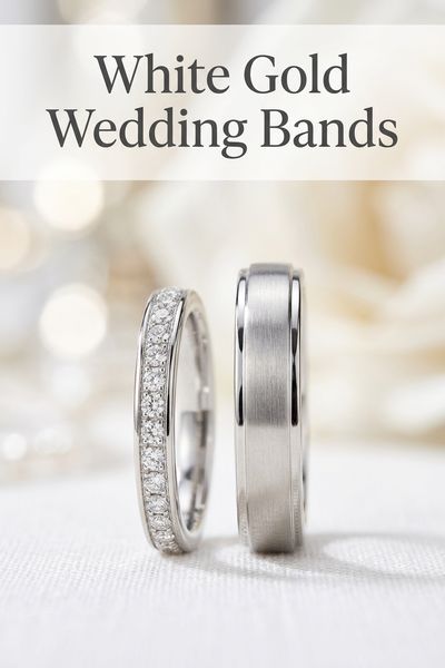 white gold wedding bands