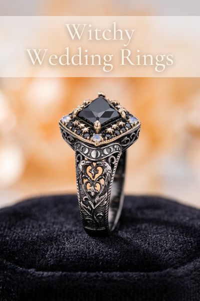 witchy wedding rings