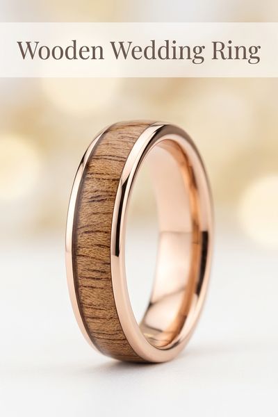 wooden wedding ring