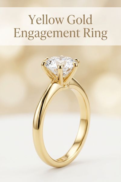yellow gold engagement ring