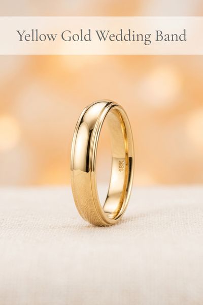 yellow gold wedding band