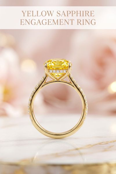 yellow sapphire engagement ring